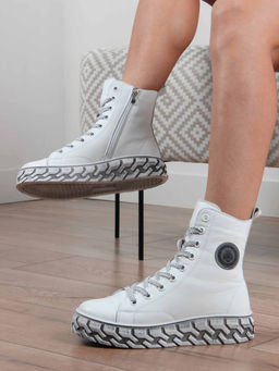 Ботинки 215.icebergw.White/Шерсть