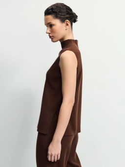 Трикотажный топ из вискозы / Zarina  фото 5