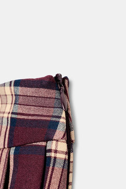 PLAID SKORT WITH BOX PLEATS - Zara фото 8