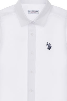 K_z _ocuk Beyaz Uzun Kollu Basic G_mlek Sepette S_rpriz _ndirim - U.s. polo assn фото 4