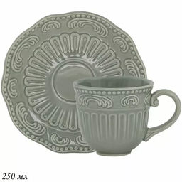 110444 Чашка с блюдцем 250 мл БАВАРИЯ в под.уп.(х36)Керамика - Lenardi фото 2
