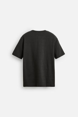 STRIPED BUTTON NECK T-SHIRT - Zara фото 8