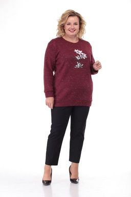 Джемпер БелЭльСтиль 820 бордо  фото 2