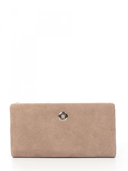 LACCOMA кошелек LA-1089-З-серо-бежевый натуральная замша