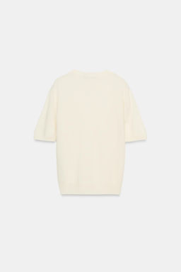 JERSEY 100% LANA MANGA CORTA / Crudo - Zara фото 6