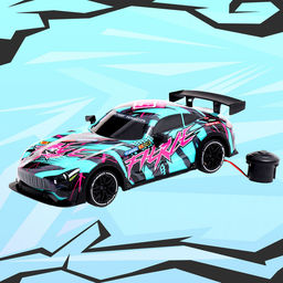 Машинка на пульте управления Perfect, световые эффекты, работает от батареек, цвет бирюзовый - Simaland фото 5