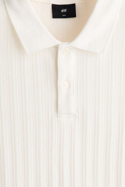 Polo en punto con textura Slim Fit - H&m фото 13