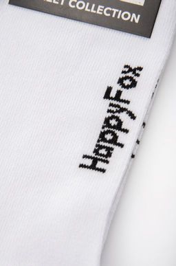 Прикольные носки с надписью Happyfox