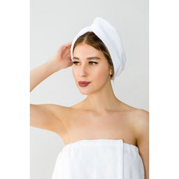 Набор для сауны Этель парео (68х150 см) и чалма, цвет белый  фото 2