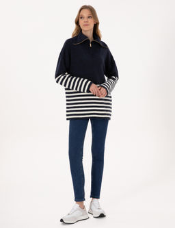 Lacivert Comfort Fit Kazak - Pierre cardin фото 4