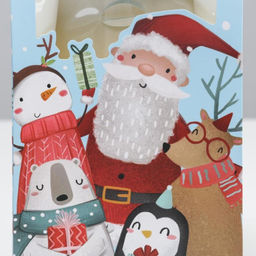 Цена за 2 шт. Коробка подарочная новогодняя складная «С новым счастьем», 15 х 7 х 22 см, Новый год