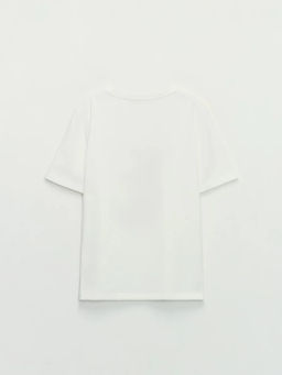 Футболка с принтом и вышивкой / Zarina фото 8