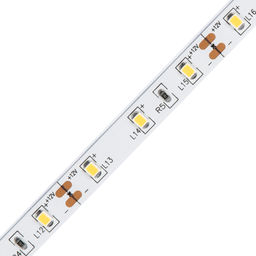 ULS-Q320 2835-60LED/m-8mm-IP20-DC12V-4,8W/m-5M-3000K Гибкая светодиодная лента на самоклеящейся основе. Катушка 5 м. в герметичной упаковке. Теплый белый свет(3000K). ТМ Volpe.