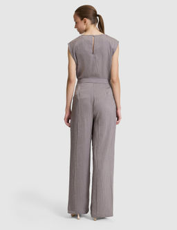 A__k Gri Loose Fit Kanvas Pantolon