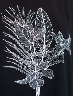 Футболка с принтом свободная из премиального 100% хлопка