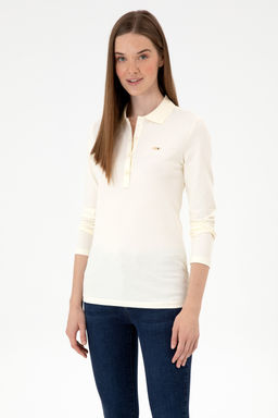 Kad_n BEYAZ Basic Sweatshirt Sepette S_rpriz _ndirim - U.s. polo assn фото 8