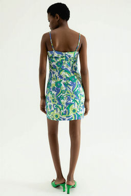 Приталенное платье с цветочным принтом - Incity фото 5