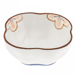 Ночная фиалка Салатник фарфоровый 200мл, 9,8х9,8х4,5см, с деколью, форма цветок, отводка (Китай) - Домашняя мода фото 4