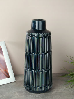 Ваза 38 см черная / WRF-196 /уп 6/в индивидуальной упаковке - Галеонтрейд фото 2