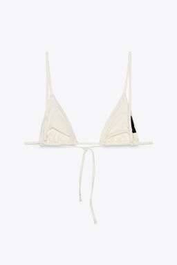 PLAIN TRIANGLE BIKINI TOP - Zara фото 2