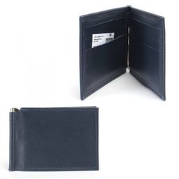 Зажим для купюр Croco-зк-301 (6 карм) натуральная кожа синий орфей (151) 238538