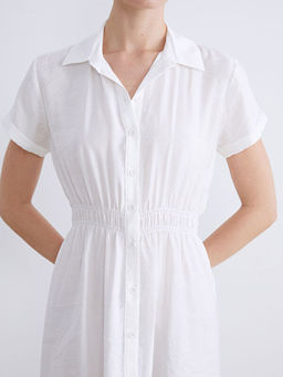 Modal Kar???ml? G?mlek Elbise