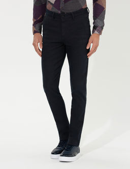 Kahverengi Slim Fit Kanvas Pantolon