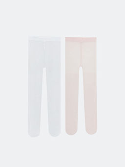 Basic K?z ?ocuk ?nce K?lotlu ?orap 2li