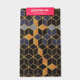 Коврик придверный Доляна «Бурлеск», грязезащитный, вырезной, 45×75 см