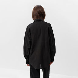 Рубашка женская MIST: Classic Collection, размер 40-42, чёрная