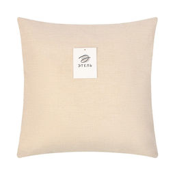 Наволочка декоративная Этель рогожка 45*45 см молочный 100% п/э  фото 4