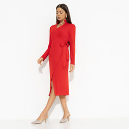 Платье на запах с подплечниками Уйти чуть раньше - Charutti фото 4