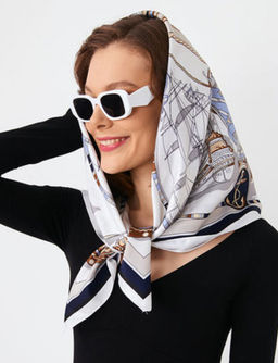 Большой, мягкий, тонкий и очень нежный двусторонний платок с рисунком. - Tantino фото 15