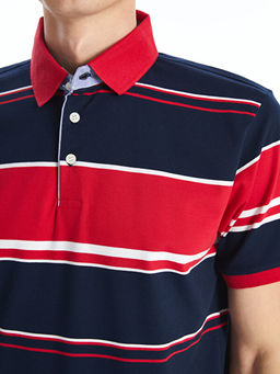 Polo Yaka K?sa Kollu ?izgili Erkek Ti??rt