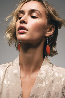 MONO LARGO KIMONO JACQUARD CINTUR?N / Cava