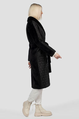 Пальто женское демисезонное (пояс) - El podio фото 3