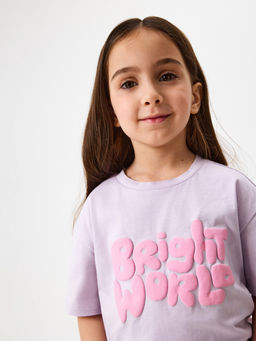 ACOOLA / Футболка детская для девочек Liamin фиолетовый  фото 6
