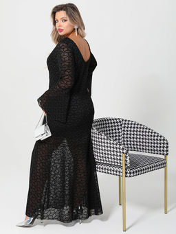 Платье Габриэлла 0455-1амх черный кристалл