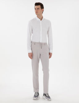 Beyaz Slim Fit _izgili Uzun Kollu G_mlek - Pierre cardin фото 4