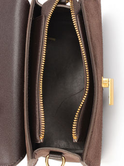 LACCOMA сумка АМ2236-2Ф-шоколадный натуральная замша кожа