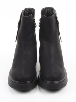 04-WD018-1M BLACK Ботинки зимние женские (натуральная кожа, 100% шерсть)