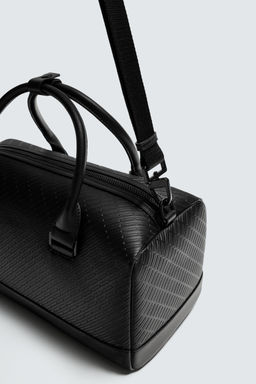 RUBBERISED TEXTURED CROSSBODY BAG - Zara фото 11