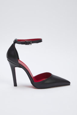 Trendyol Shoes Siyah Bilek Bantl? Sivri Burun Kad?n Stiletto Ince Topuklu Ayakkab? TAKSS25TO00089 - Trendyolmilla фото 4
