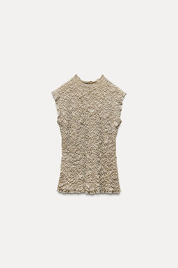 CREASED-EFFECT KNIT TOP - Zara фото 9