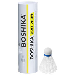 Набор воланов для бадминтона BOSHIKA PRO-200N, 6 шт., цвет белый  фото 5