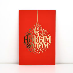 Цена за 5 шт. Открытка С Новым годом, софт тач, 12?18 см