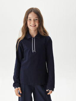 Поло с длинными рукавами