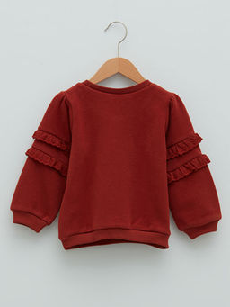 Bisiklet Yaka Uzun Kollu Basic K?z Bebek Sweatshirt - Waikiki фото 2