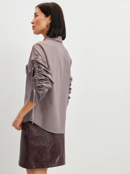 Блузка тонкая джинса - Tantino фото 20