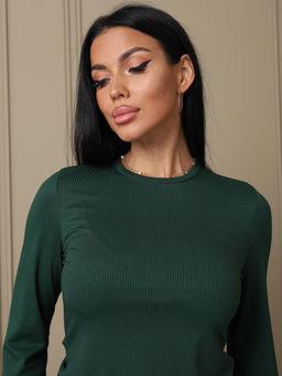 Лонгслив в рубчик мод.2028 - Барболета фото 50